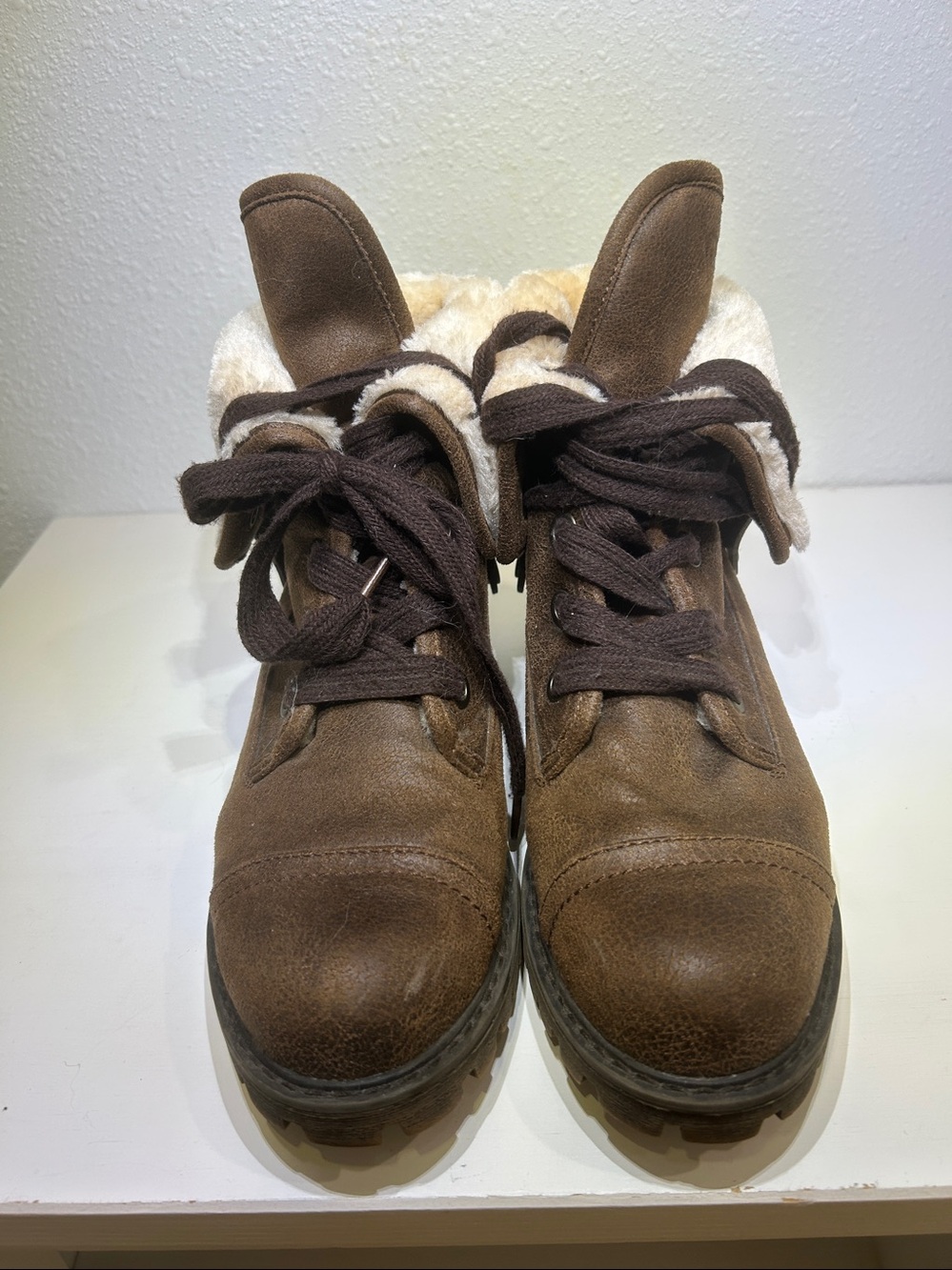 Roxy Bruna ll Convertible Faux Fur Lined Combat Boots |Size 7 - Picture 9 of 13